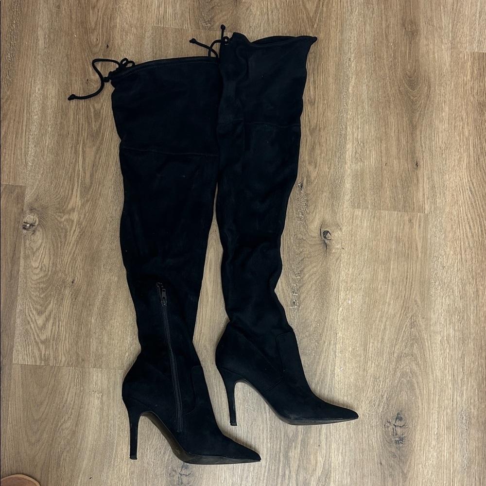 Aldo Black Over-the-Knee Boots